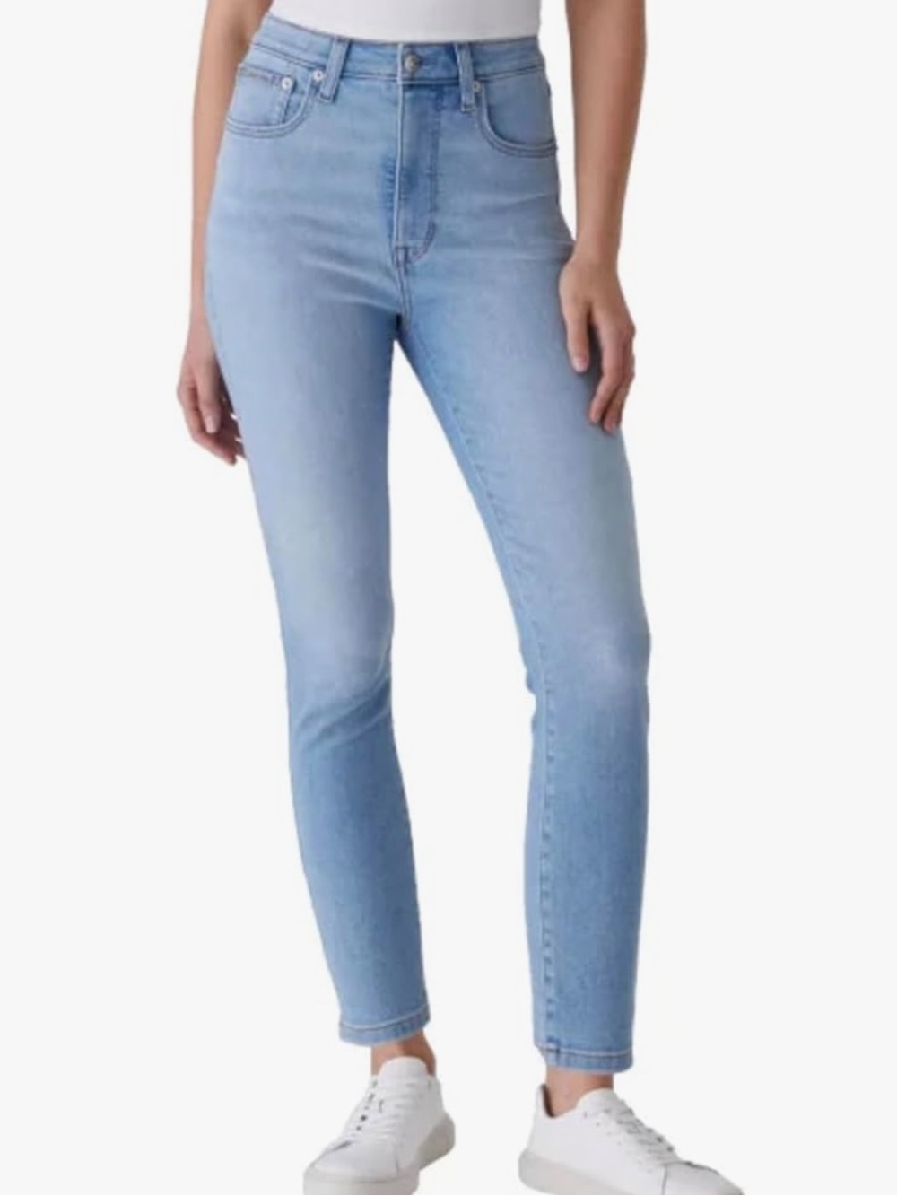 Calvin Klein Light Wash High-Rise Stretch Skinny Jeans
